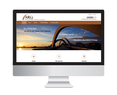 ARQ Wealth Advisors Web Design